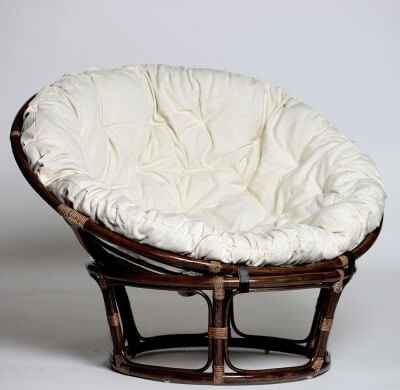 Кресло из натурального ротанга ПАПАСАН 110 см  (цвет: шоколад)