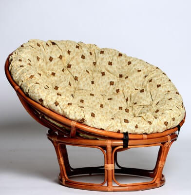 Кресло из натурального ротанга ПАПАСАН 110 см (цвет: коньяк) - вид 11 миниатюра