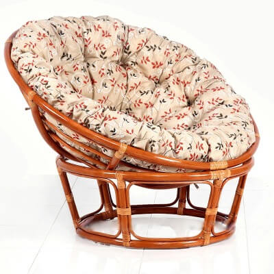 Кресло из натурального ротанга ПАПАСАН 110 см (цвет: коньяк) - вид 13 миниатюра