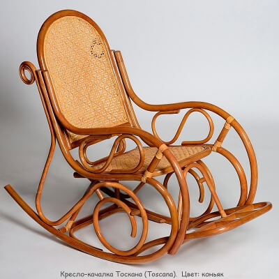 Кресло-качалка Тоскана  (цвет: коньяк)