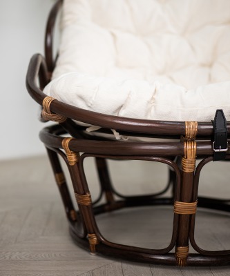 Кресло из натурального ротанга Челси ПАПАСАН (цвет: шоколад) - вид 7 миниатюра