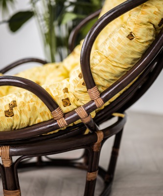 Кресло из натурального ротанга Челси ПАПАСАН (цвет: шоколад) - вид 13 миниатюра