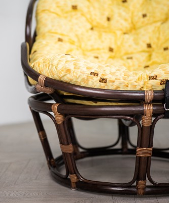 Кресло из натурального ротанга Челси ПАПАСАН (цвет: шоколад) - вид 15 миниатюра