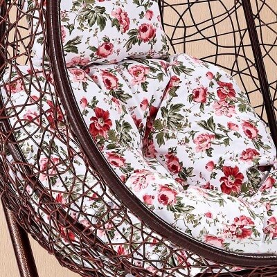 Подвесное кресло качели плетёное Фреско Макси 110 х 117 (цвет: шоколад) - вид 15 миниатюра
