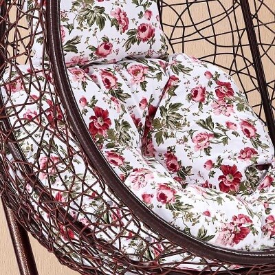 Подвесное кресло-диван качели плетёное Фреско Дабл 130 х 130 (цвет: шоколад) - вид 11 миниатюра