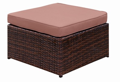 Комплект мебели из искусственного ротанга Лаунж-V (цвет: шоколад) с коричневыми подушками - вид 9 миниатюра