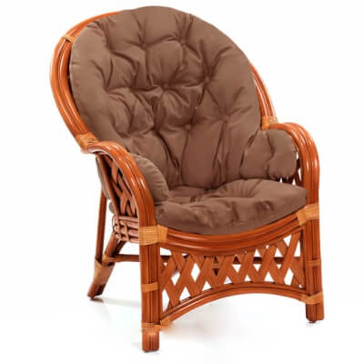 Кресло из натурального ротанга Копакабана  (цвет: коньяк)