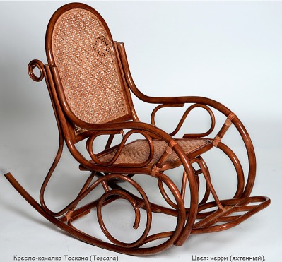 Кресло-качалка Тоскана  (цвет: черри)