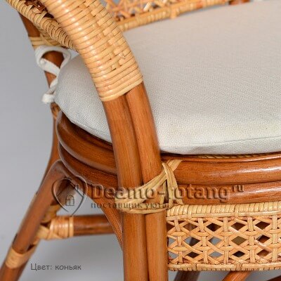Обеденный стул из натурального ротанга Джохор (цвет: коньяк) - вид 1 миниатюра