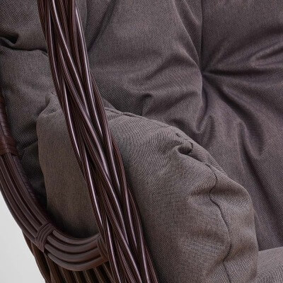 Подвесное кресло качели плетёное Жаде 78 х 115 (цвет: шоколад) - вид 13 миниатюра
