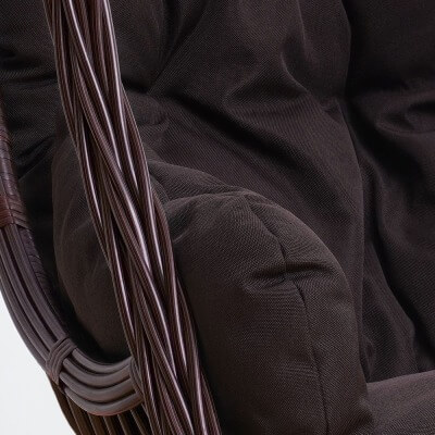 Подвесное кресло качели плетёное Жаде 78 х 115 (цвет: шоколад) - вид 15 миниатюра