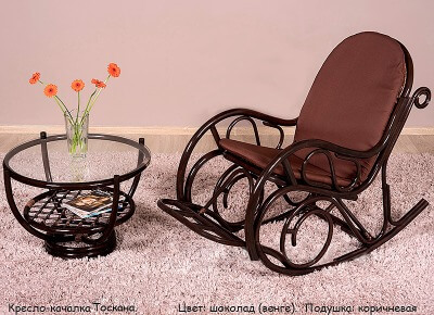 Кресло-качалка Тоскана  (цвет: шоколад)