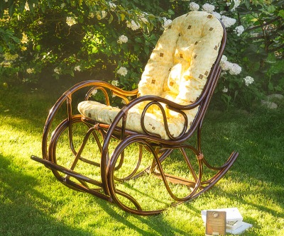 Кресло-качалка Рокко Классик Софт (цвет: шоколад) - вид 3 миниатюра
