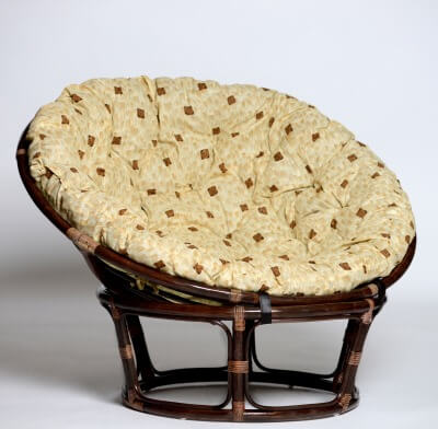 Кресло из натурального ротанга ПАПАСАН 110 см (цвет: шоколад) - вид 9 миниатюра