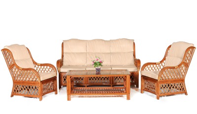 Комплект мебели для гостиной из натурального ротанга Валенсия Трио  (цвет: коньяк)