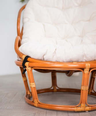 Кресло из натурального ротанга Челси ПАПАСАН (цвет: коньяк) - вид 7 миниатюра
