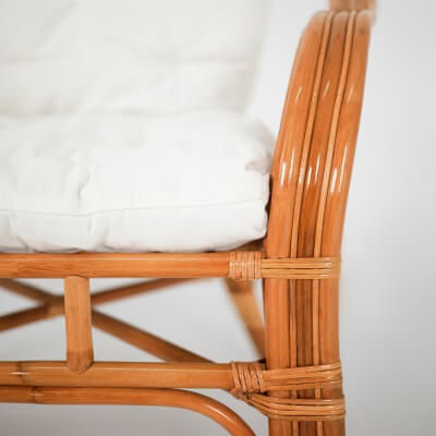 Комплект мебели для гостиной из натурального ротанга Маркос Трес (цвет: коньяк) - вид 13 миниатюра