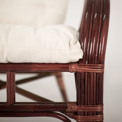 Комплект мебели для гостиной из натурального ротанга Маркос Трес (цвет: черри) - вид 17 миниатюра