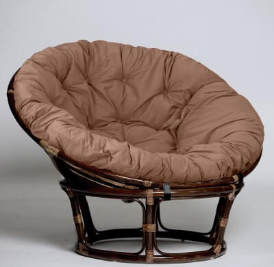Кресло из натурального ротанга ПАПАСАН премиум 115 см (цвет: шоколад) - вид 11 миниатюра