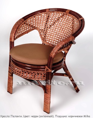 Комплект мебели из натурального ротанга Пеланги (Pelangi) (цвет: черри)