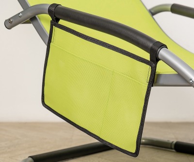 Кресло-качалка-шезлонг анатомический из стали и текстилена Рипозо (Riposo) (цвет: лаймовый) - вид 11 миниатюра